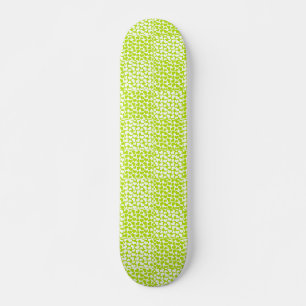 Skateboard Amor controlado en verde limón y blanco