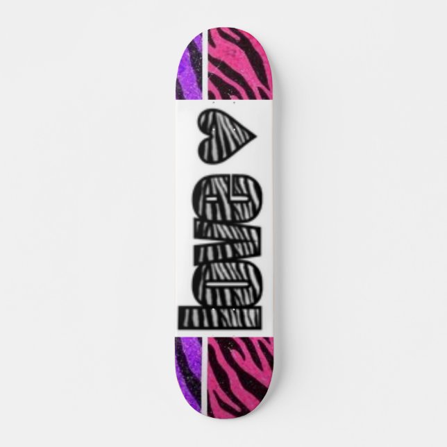 Skateboard Amor de la cebra (Anverso )