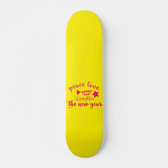 SKATEBOARD AMOR DE LA PAZ Y RISA EN EL NUEVO AÑO (Anverso )
