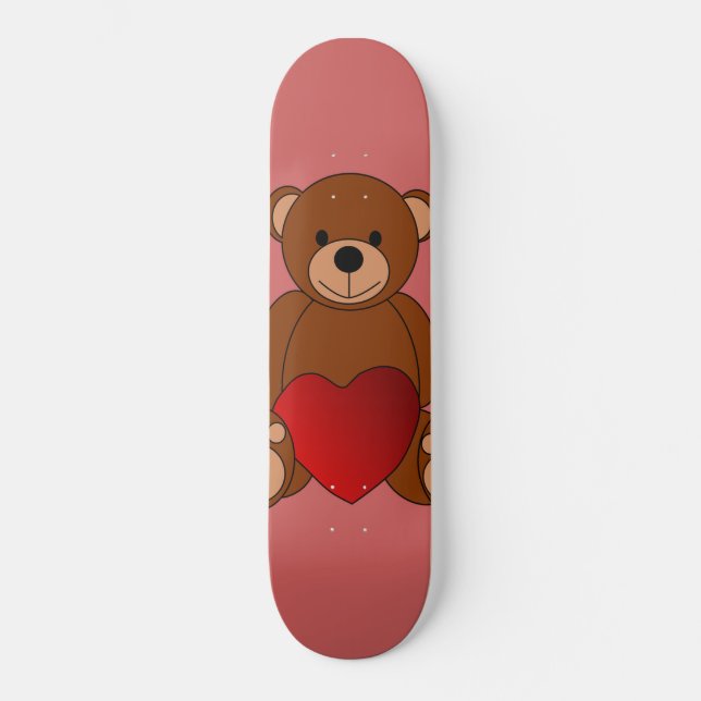 Skateboard Amor de peluche (Anverso)