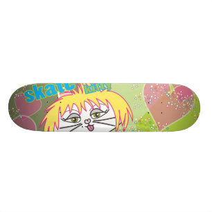 Skateboard Amor del gatito del patín