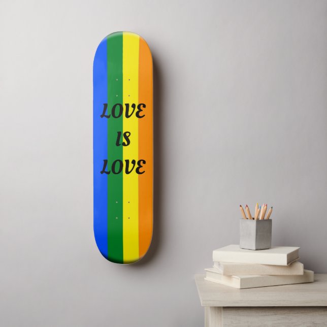 Skateboard AMOR ES PATINAJE DE Lgpt (Arte de la pared)