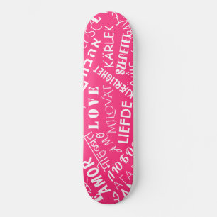 Skateboard AMOR - Multi Language - Personalizable Internacion