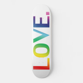 Skateboard Amor, orgullo lgbt lgbtq colores del arcoiris gay