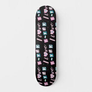Skateboard Amor por K-pop monograma de fanático de pop corean
