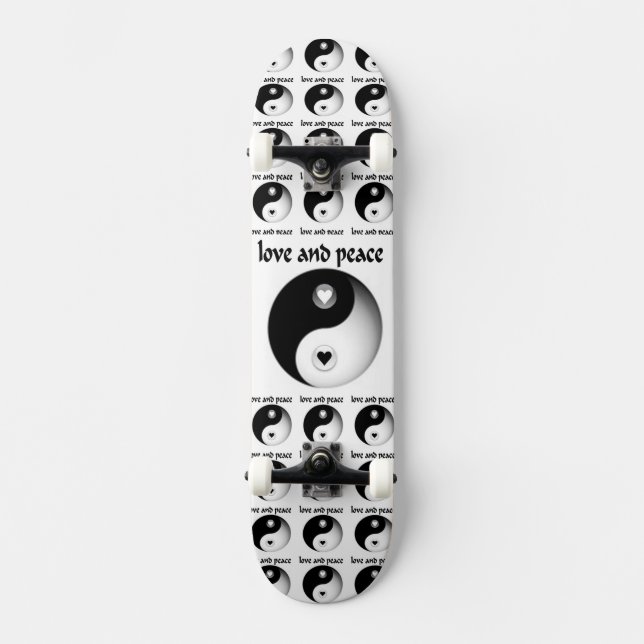 Skateboard Amor y paz (Anverso)