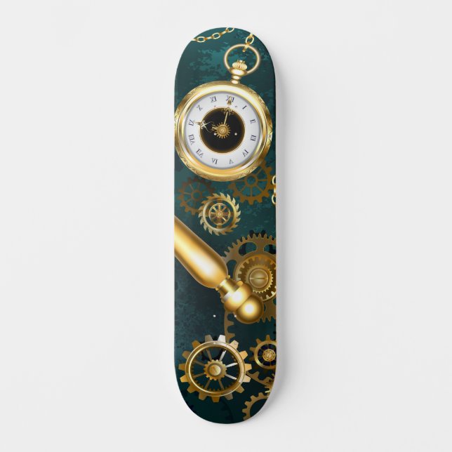 Skateboard Ampliador en estilo Steampunk (Anverso)