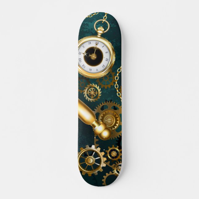 Skateboard Ampliador en estilo Steampunk (Anverso )