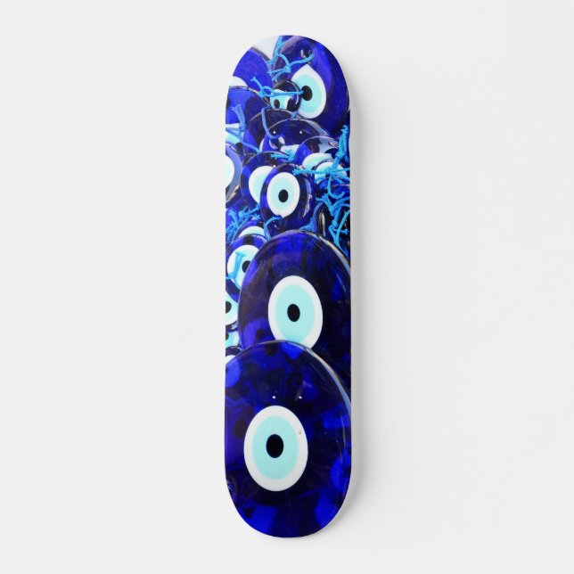 Skateboard Amuletos de Blue Evil Eye (Anverso )