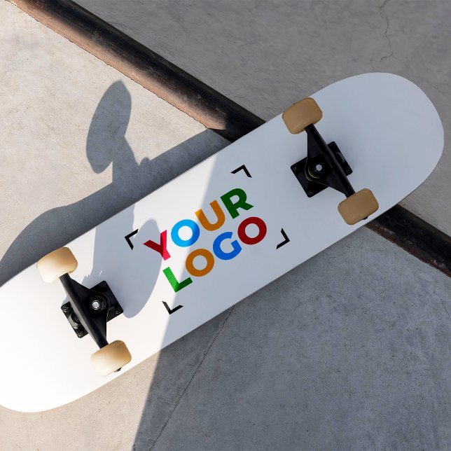 Skateboard Añadir el logotipo blanco promocional Minimalista (Subido por el creador)