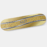 Skateboard Añadir nombre inicial, plata metálica de oro curva<br><div class="desc">Añade cualquier nombre o iniciales que quieras en este gran diseño - Visita mi tienda para ver muchos más diseños de skateboard y camisetas de skateboard,  Hoodies,  Backpack,  Blankets y más.</div>