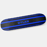Skateboard Añadir nombre Iniciales Bandas Azules Color Textur<br><div class="desc">Añade cualquier nombre o iniciales que quieras en este gran diseño - Visita mi tienda para ver muchos más diseños de skateboard y camisetas de skateboard,  Hoodies,  Backpack,  Blankets y más.</div>