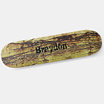 Skateboard Añadir nombre o iniciales Rusty Aspecto Metalizado<br><div class="desc">Añade cualquier nombre o iniciales que quieras en este gran diseño - Visita mi tienda para ver muchos más diseños de skateboard y camisetas de skateboard,  Hoodies,  Backpack,  Blankets y más.</div>