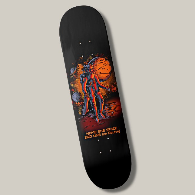 Skateboard Añadir nombre o tu texto - Astronauta león SK8 Esp (Subido por el creador)