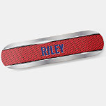 Skateboard Añadir nombres iniciales, rojo con aspecto de acer<br><div class="desc">Añade cualquier nombre o iniciales que quieras en este gran diseño - Visita mi tienda para ver muchos más diseños de skateboard y camisetas de skateboard,  Hoodies,  Backpack,  Blankets y más.</div>