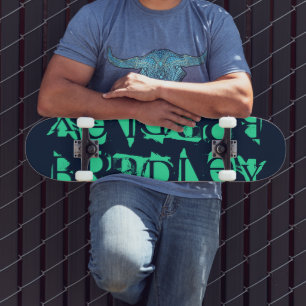 Skateboard Añadir su propio nombre personalizado a la menta a