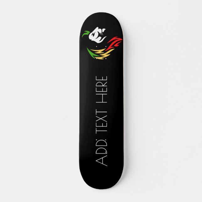Skateboard AÑADIR TEXTO León (Anverso )