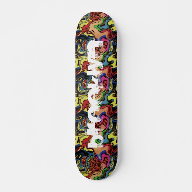 Skateboard Añadir un resumen de graffiti de la ciudad (Anverso )