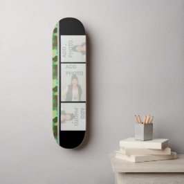 Skateboard Añadir una tabla de patinaje para camuflaje fotogr