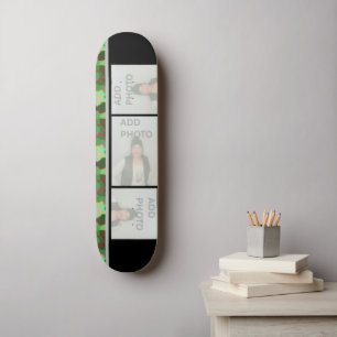 Skateboard Añadir una tabla de patinaje para camuflaje fotogr