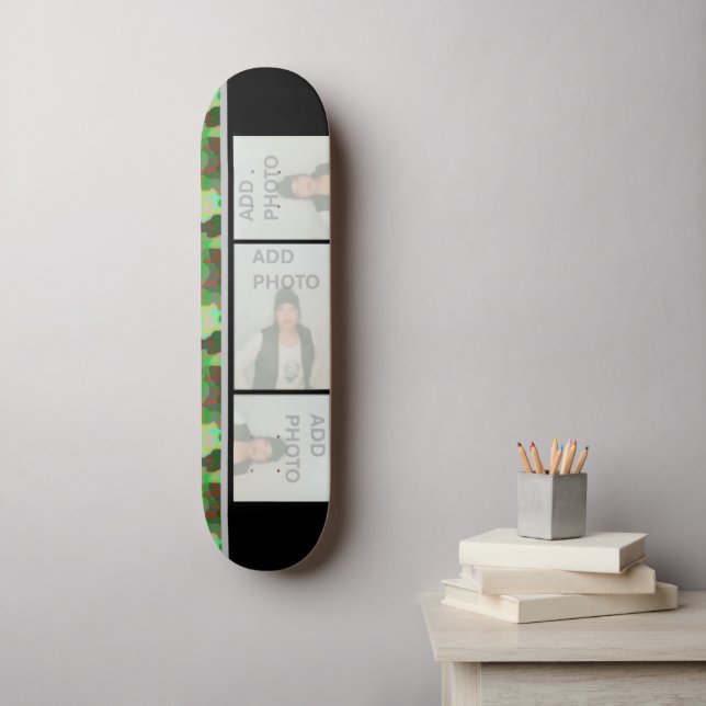 Skateboard Añadir una tabla de patinaje para camuflaje fotogr (Arte de la pared)