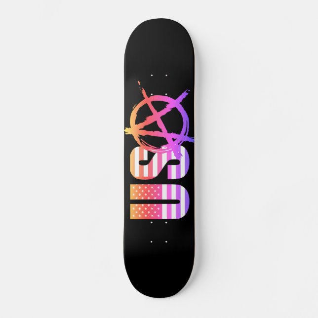 Skateboard Anarquía en... EE.UU. (Anverso)