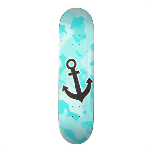 Skateboard Anchor de Celeste Camo; Camuflaje