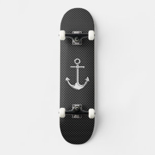 Skateboard Ancla del cromo en fibra de carbono