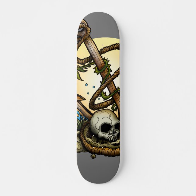 Skateboard Anclado (Anverso )