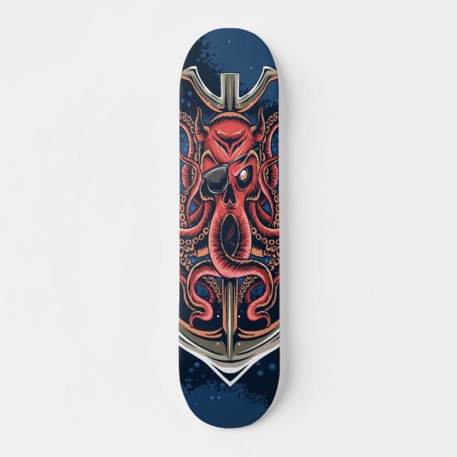 Skateboard Anclaje de octopus (Anverso )