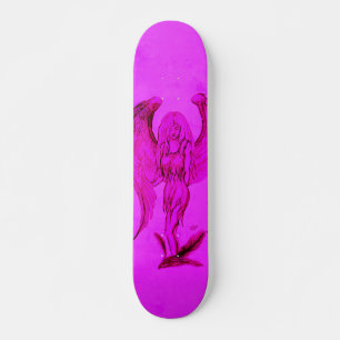 Skateboard Ángel al estilo tatuaje