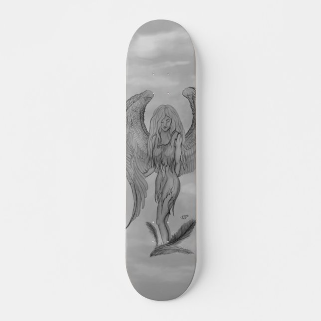 Skateboard Ángel al estilo tatuaje (Anverso )