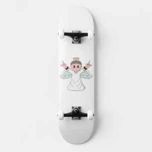 Skateboard Angel de amor a la música fuerte