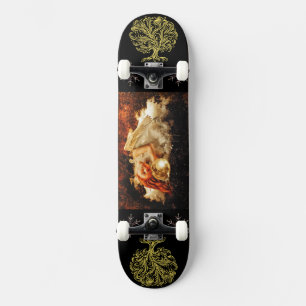 Skateboard Ángel durmiente entre las estrellas Fantasía Arte