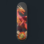 Skateboard *~* Anillo AP88 de Fuego Elemental Dragon Fierce<br><div class="desc">(Código de búsqueda AP88 para encontrar elementos similares ) Transferir fácilmente a otros productos Zazzle. Elemento elemental DRAGON con ANILLO de FUEGO / INFLAMACIÓN y MONOGRAMA INICIAL para su nombre - Mantener o editar o borrar el texto. Este Fierce Popular trending skateboard estilo chino personalizado pro Element Dragon diseño es...</div>