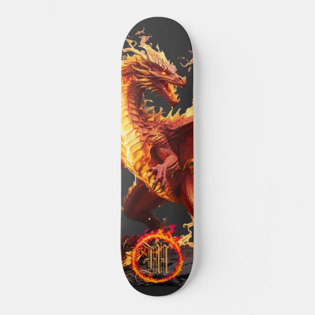 Skateboard *~* Anillo del dragón del elemento de fuego AP88 (Anverso)