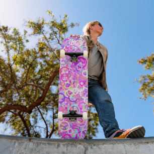 Skateboard Anillos de Color-Rosas y Más
