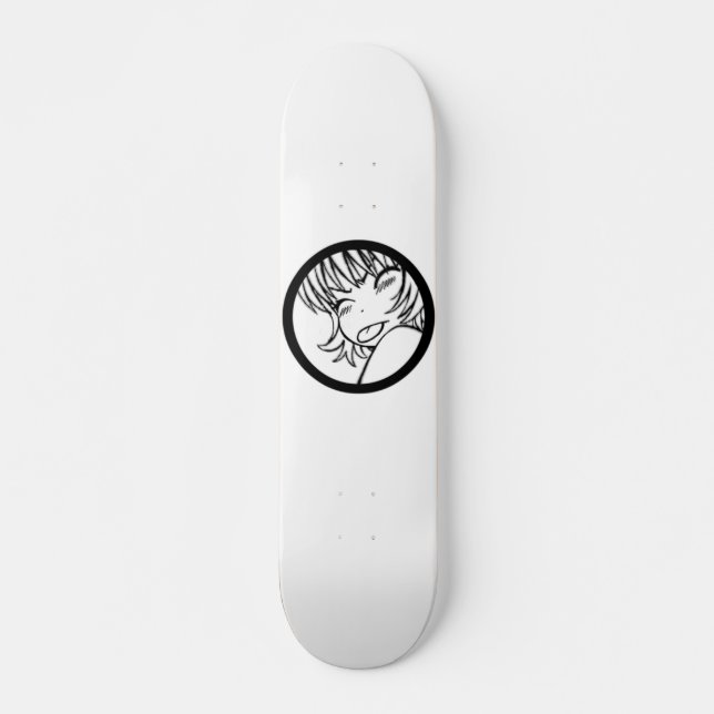 Skateboard animado lindo del muuhh (Anverso )