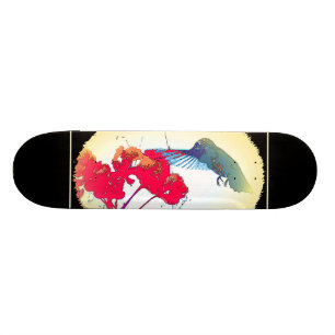 Skateboard Animal de la fauna del pájaro del colibrí floral