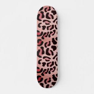 Skateboard Animal de patrón de leopardo moderno