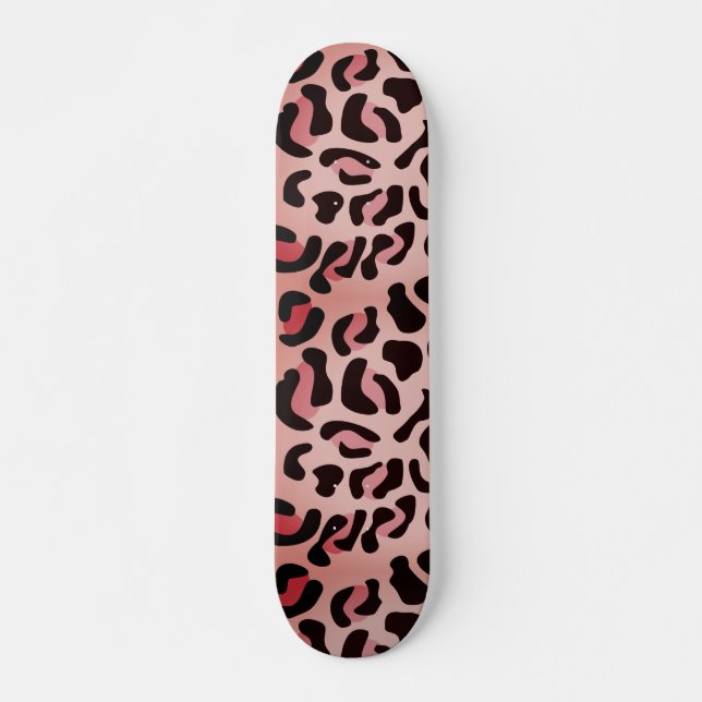 Skateboard Animal de patrón de leopardo moderno (Anverso )
