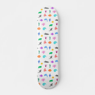 Skateboard Animales marinos con estampado