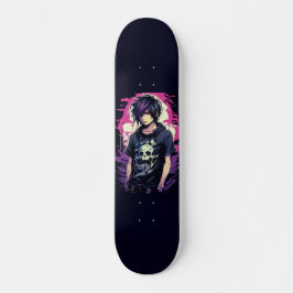 Skateboard Anime Boy