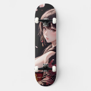 Skateboard Anime Chica