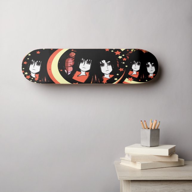 Skateboard Anime Chicas (Arte de pared (horz))