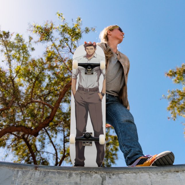 Skateboard Anime Ikemen Fuerte y Apuesto (Exterior 1)