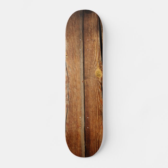 Skateboard Antecedentes antiguos de madera (Anverso)