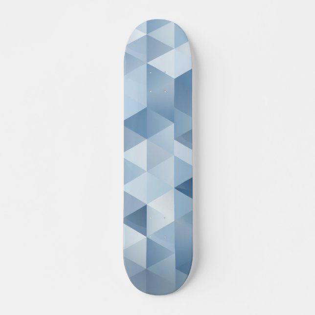 Skateboard Antecedentes de triángulos en azul y gris (Anverso )