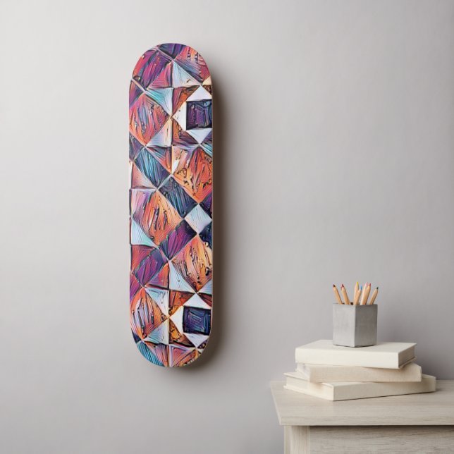 SKATEBOARD ANTIGUO SUELO DE BALDOSAS DE INGLATERRA (Arte de la pared)