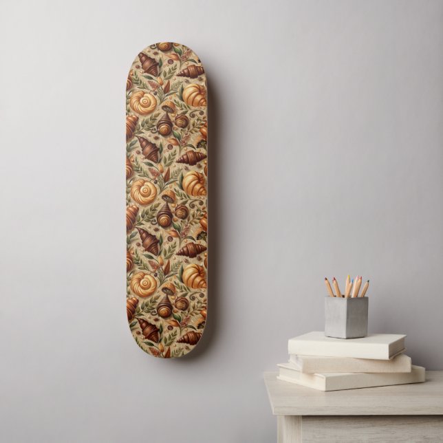 Skateboard Antojo de Croissants  (Arte de la pared)